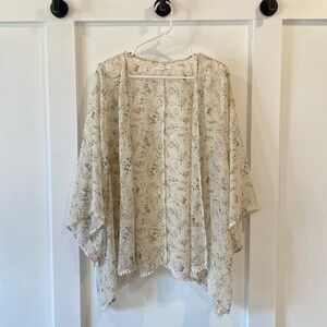 MAURICES cream kimono with bell sleeves